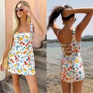 Show Me Your Mumu Steph Mini Dress Italian Picnic Small